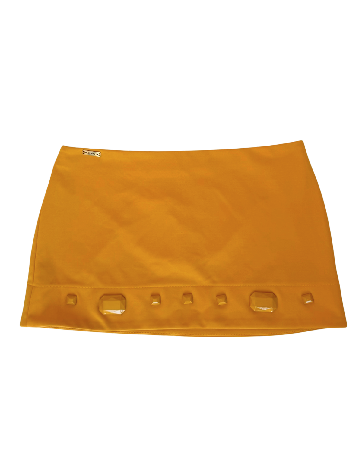 Miss Sixty Yellow Mini Skirt with embellishments